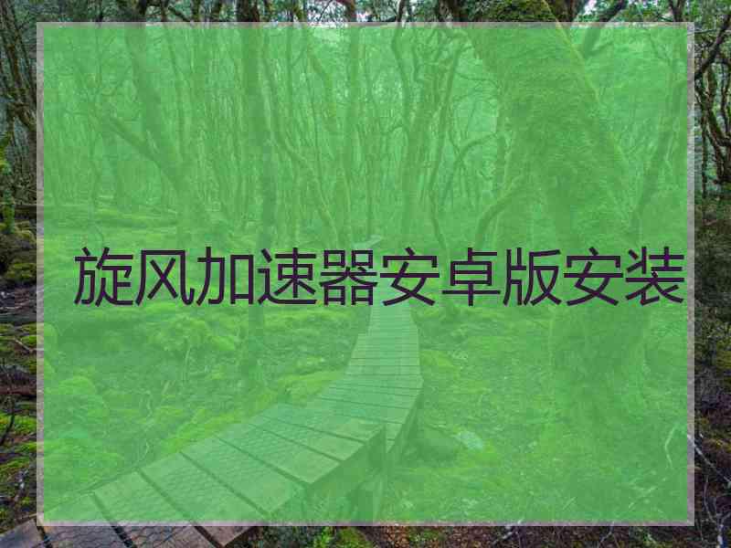 旋风加速器安卓版安装