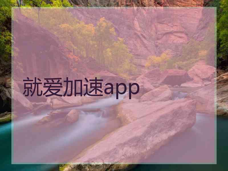 就爱加速app