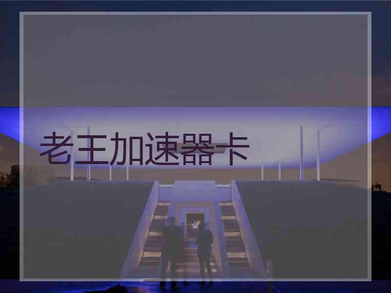 老王加速器卡
